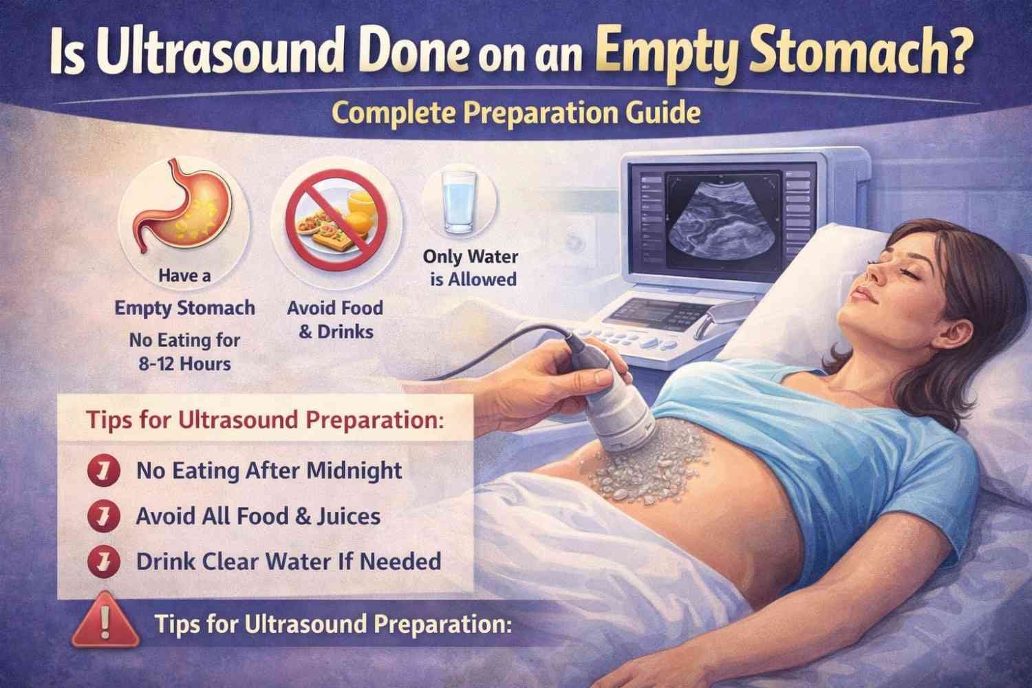 is ultrasound done empty stomach