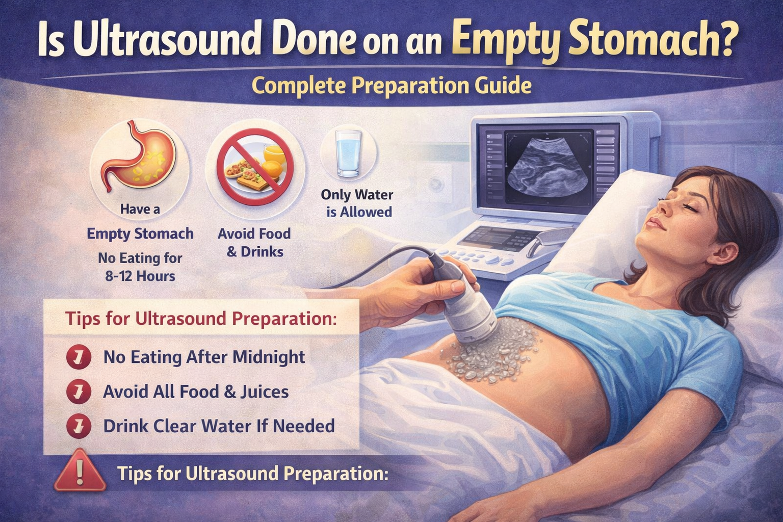 is ultrasound done empty stomach